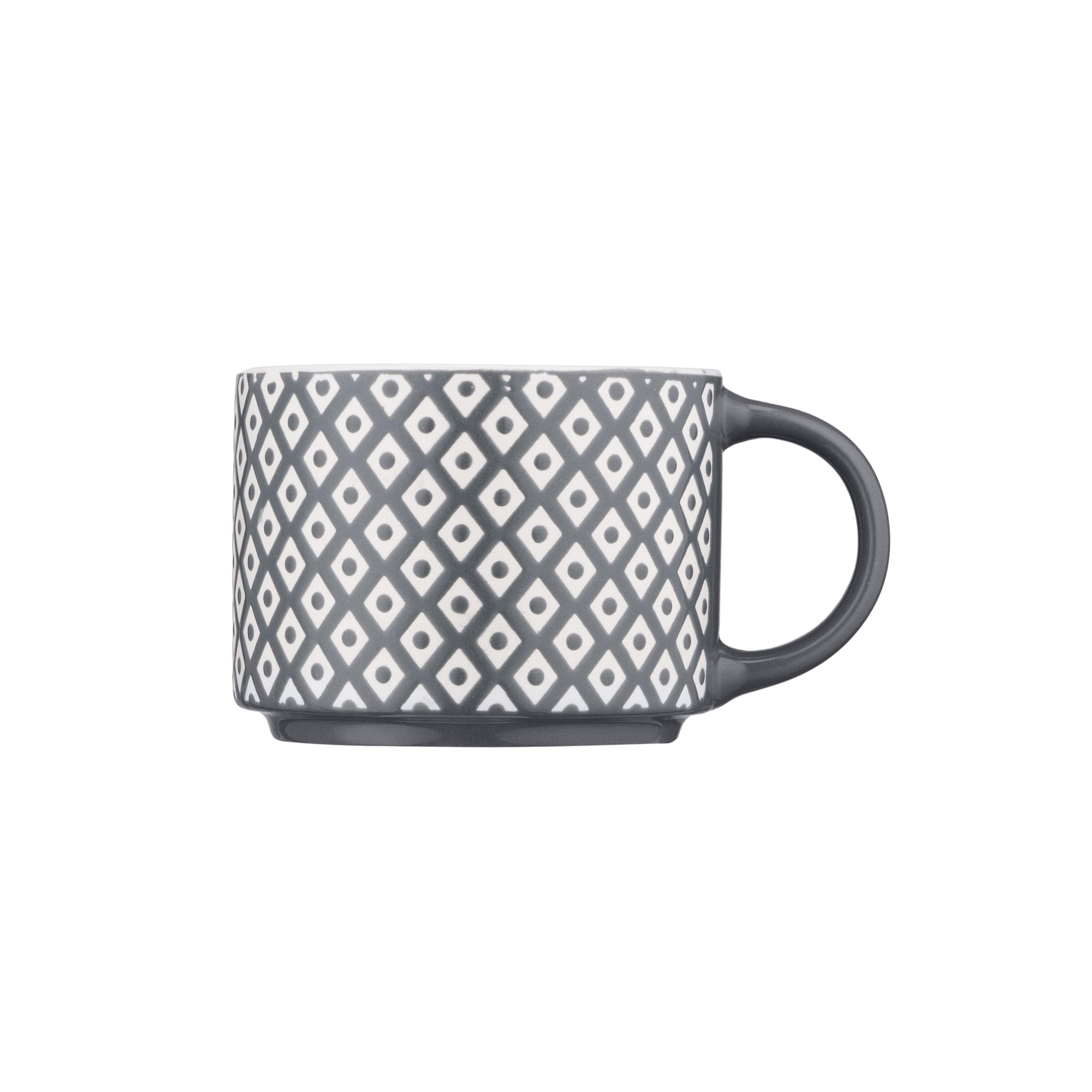 Чашка Ardesto AR3473E Weaving Е порцеляна 330 мл Білий/Чорний - фото 3