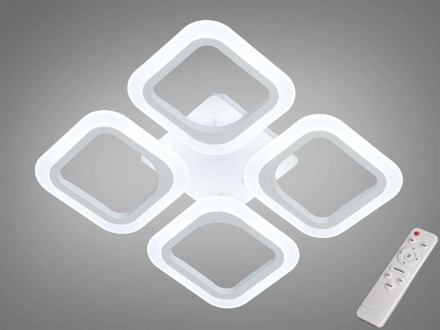 Люстра стельова LED/пульт 55W Білий (AS8060/4WH)