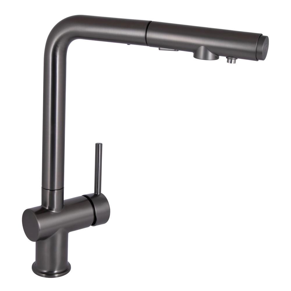 Смеситель для кухни Qtap Rozcesti с подключением фильтрованной воды вооруженная сталь (SD00052066)