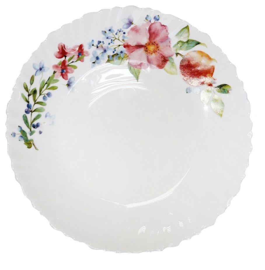 Тарелка Vittora Гранат 22 см Белый (VT-1220G) Тарелка Vittora Гранат 22 см Белый (VT-1220G)