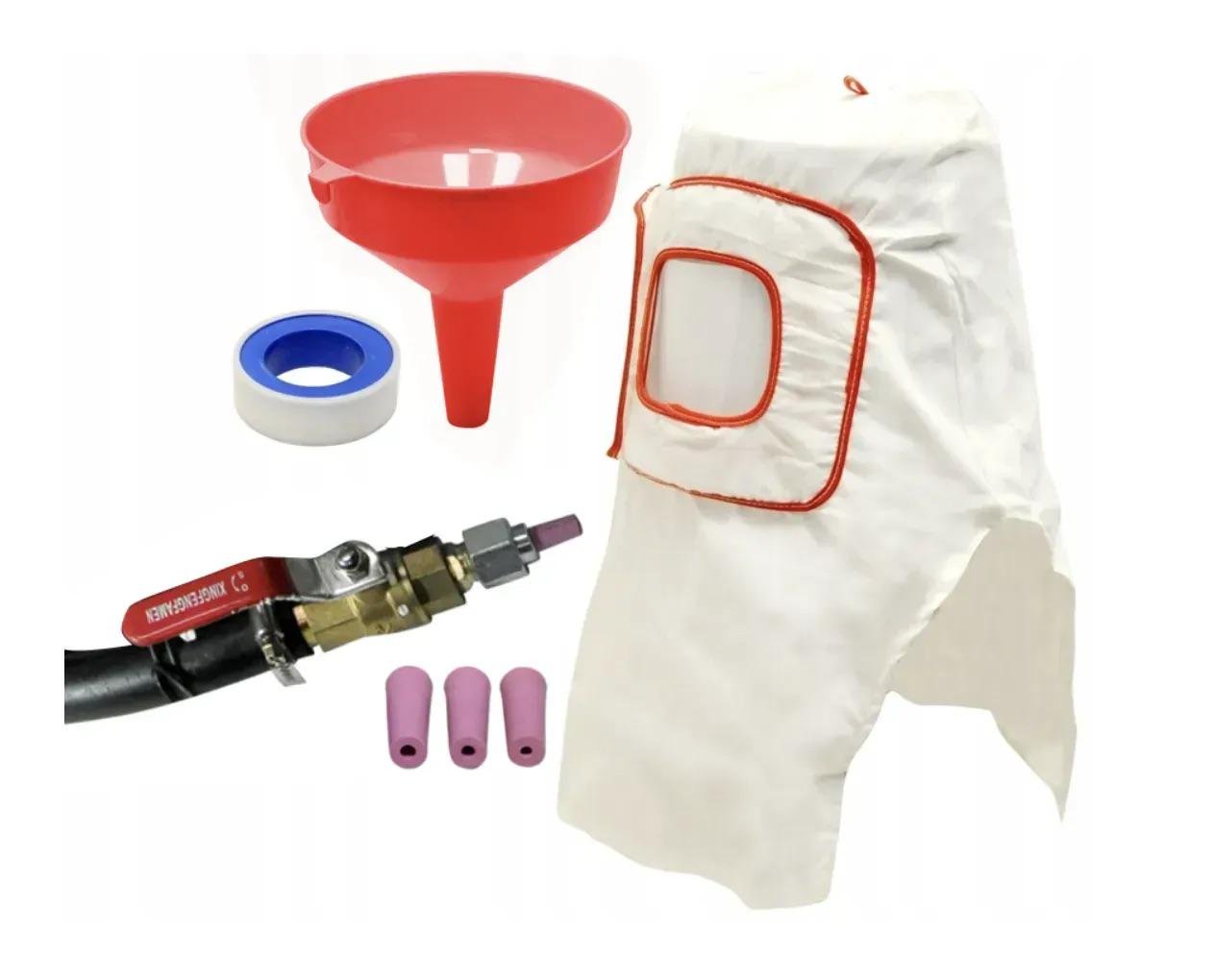 Сифонная пескоструйная установка Bass Polska с насадками 80 л - фото 5