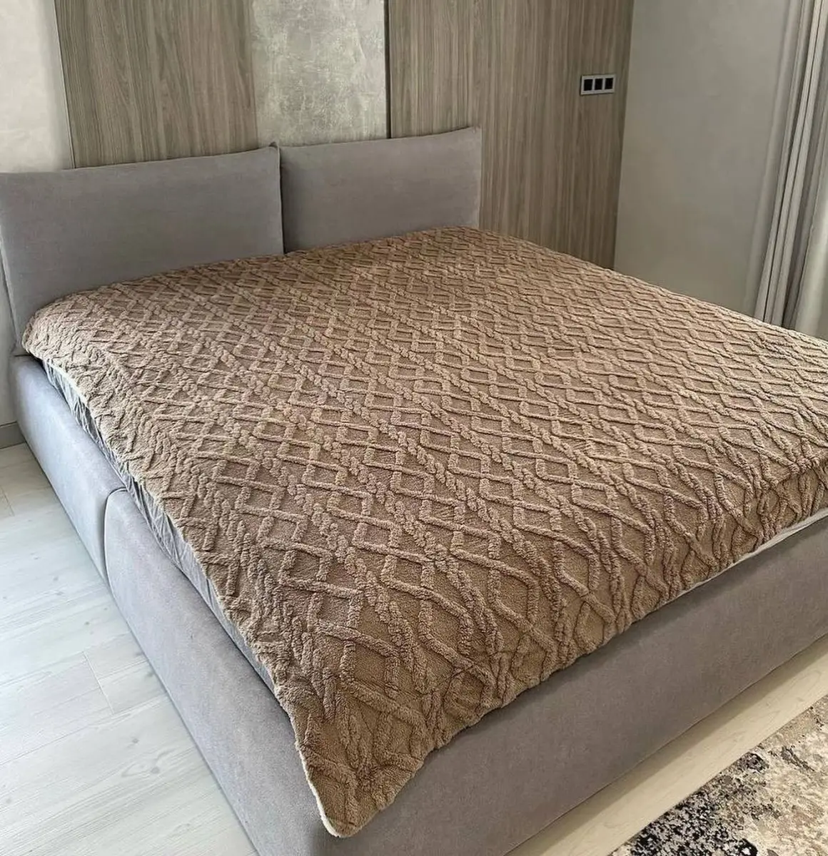 Плед Dushka Home Узор 20767 200х230 см Коричневый (8-6-4722969) Плед Dushka Home Узор 20767 200х230 см Коричневый (8-6-4722969)