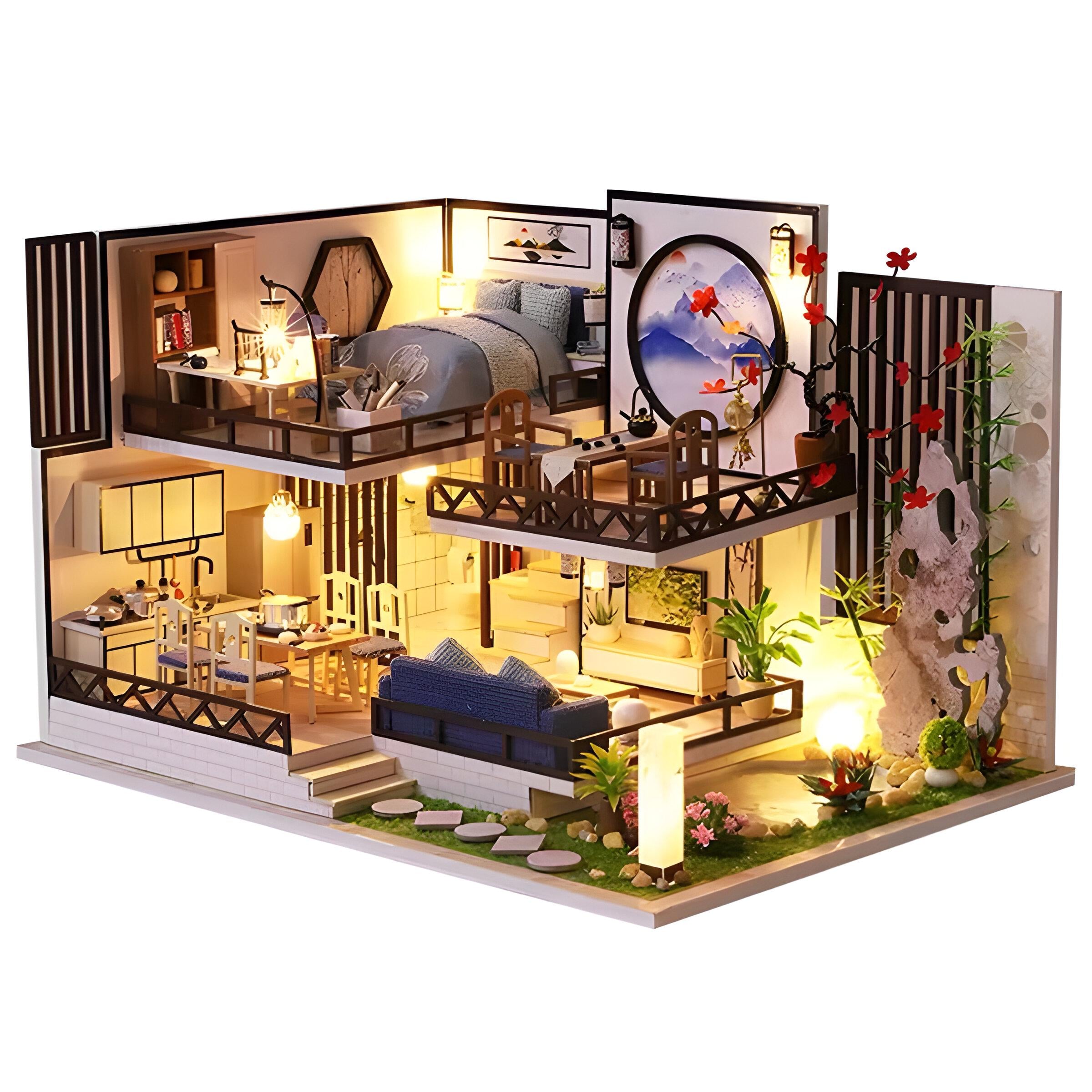 3D-конструктор Румбокс Двухєтажная вилла в японском стиле (M029-B)