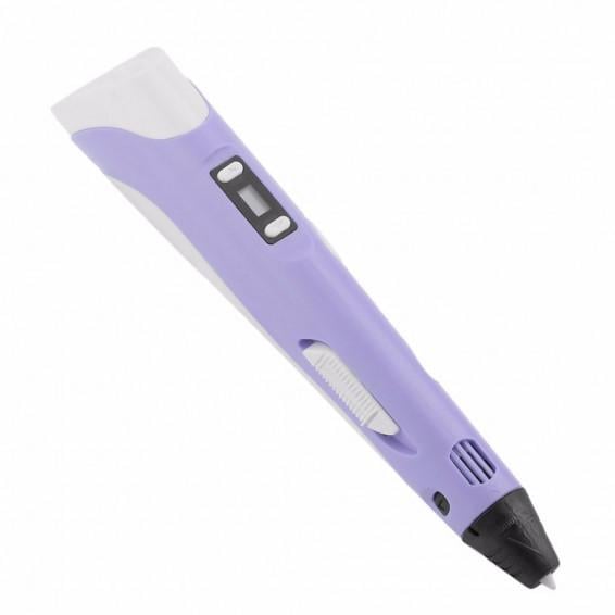 Ручка 3D для рисования и творчества PEN c LCD дисплеем Violet