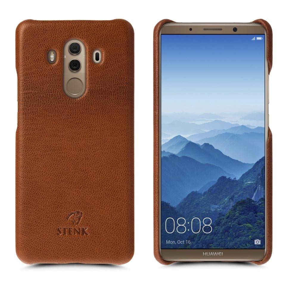 Кожаная накладка Stenk Cover для Huawei Mate 10 Pro Camel (69267)