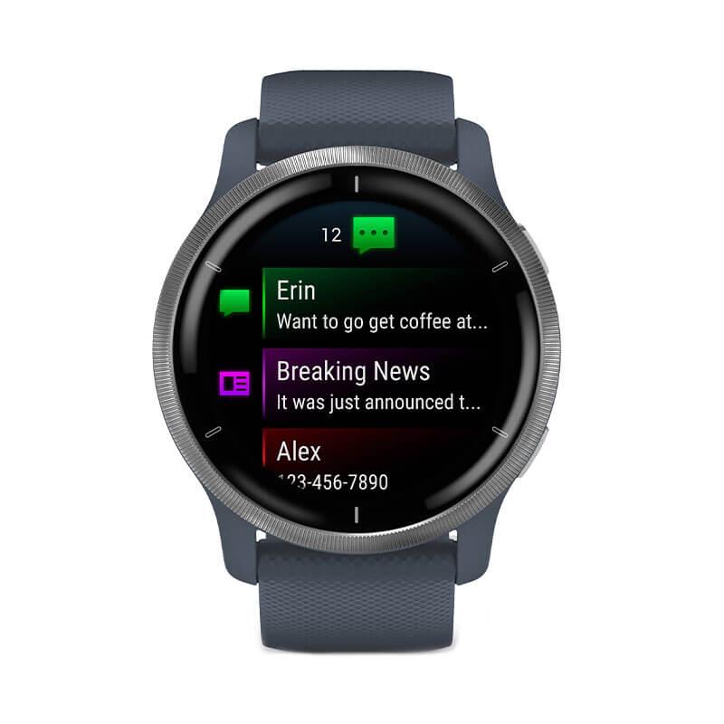 Спортивные часы GARMIN Venu 2 Silver/Granite blue - фото 2