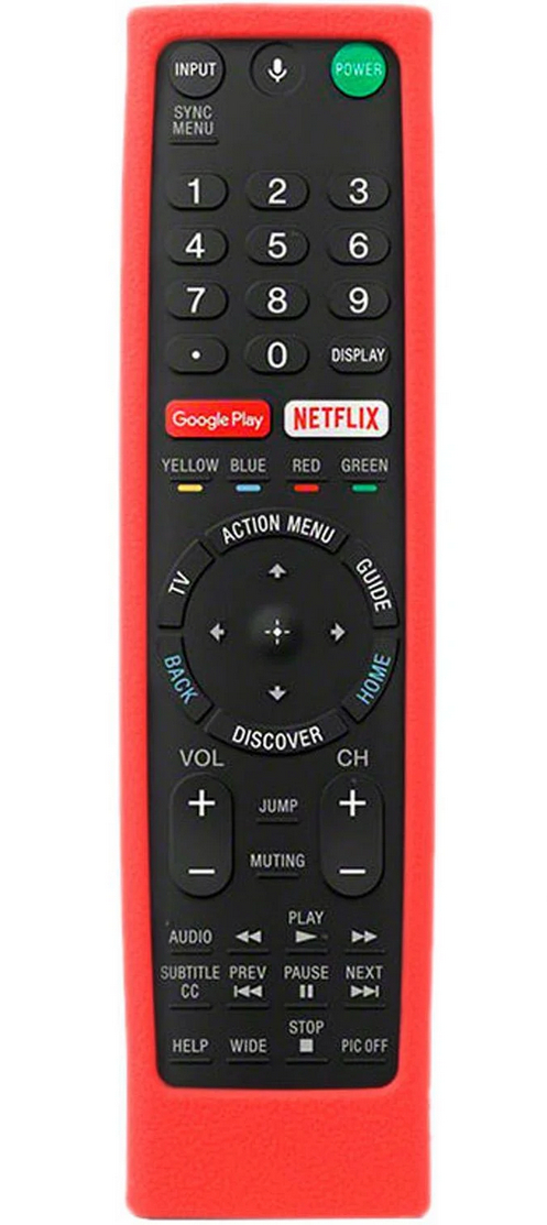 Чехол силиконовый для пульта Sony Piko TV Красный (29256)