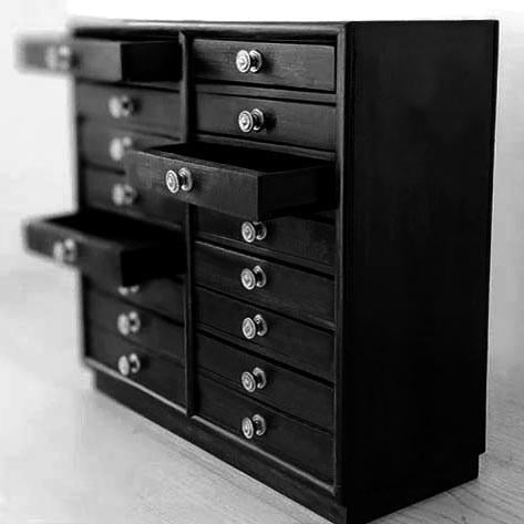 Мини-комод из дерева Мелиор Венге (МНК-006912)