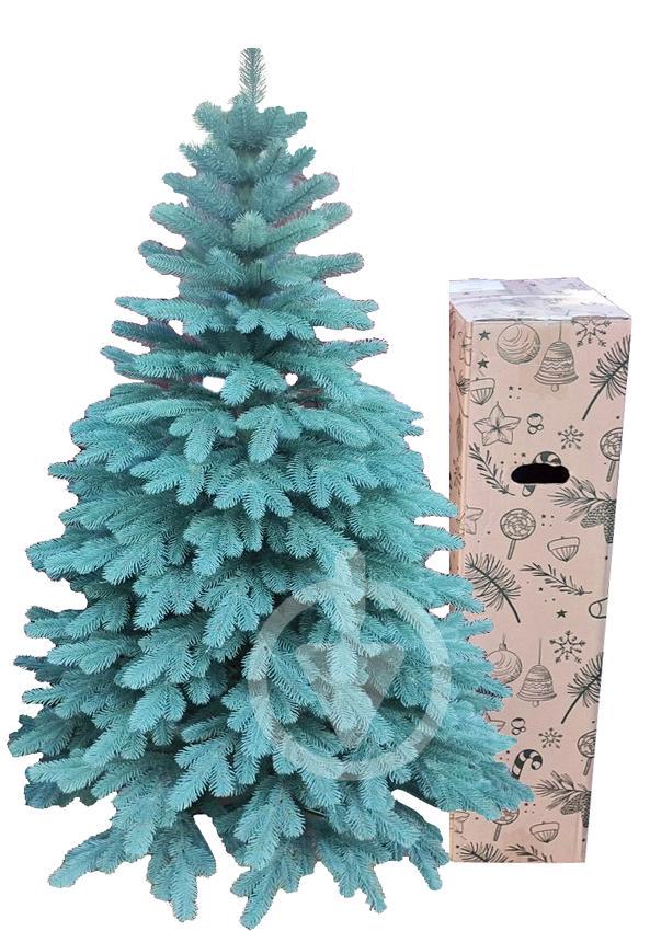 Штучна ялинка Буковельська лита 1,5 м на металевій підставці Блакитний (Бук.Г-150) - фото 1 Штучна ялинка Буковельська лита 1,5 м на металевій підставці Блакитний (Бук.Г-150) - фото 1