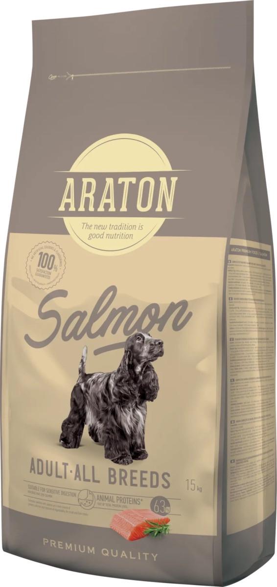 Корм сухий Araton Salmon All Breeds для дорослих собак 15 кг (4771317456397)