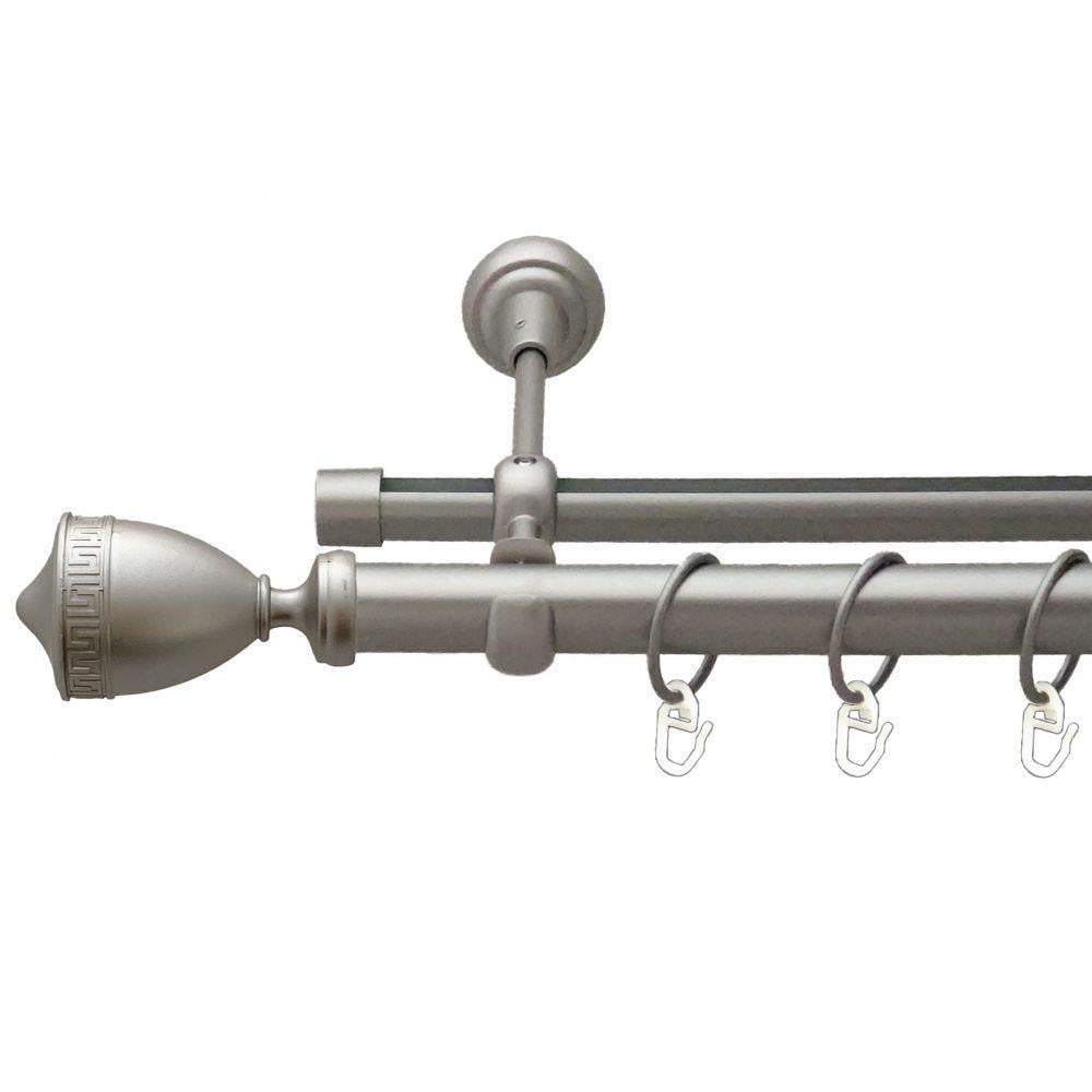 Карниз Orvit Афина двухрядный гладкий 160 см Сатин (00-00011031)