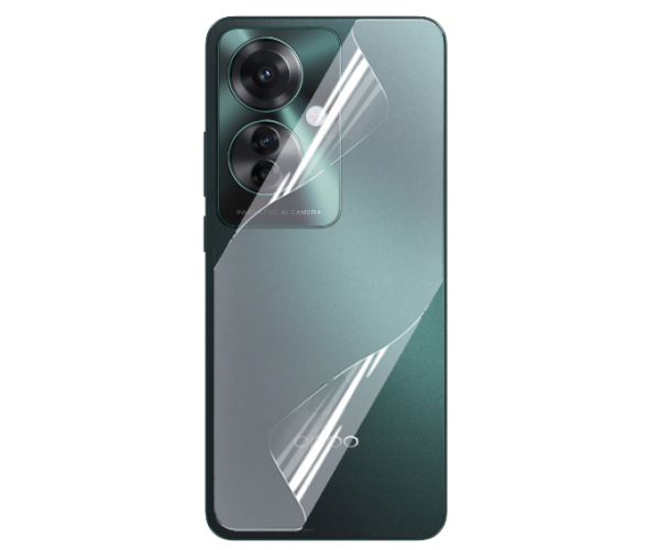 Противоударная гидрогелевая пленка Hydrogel Film для Oppo Reno11 F на заднюю панель, Transparent