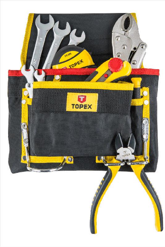 Кишеня для iнструменту Topex 79R432 8 гнізд металеві петлі (ERC-79R432)
