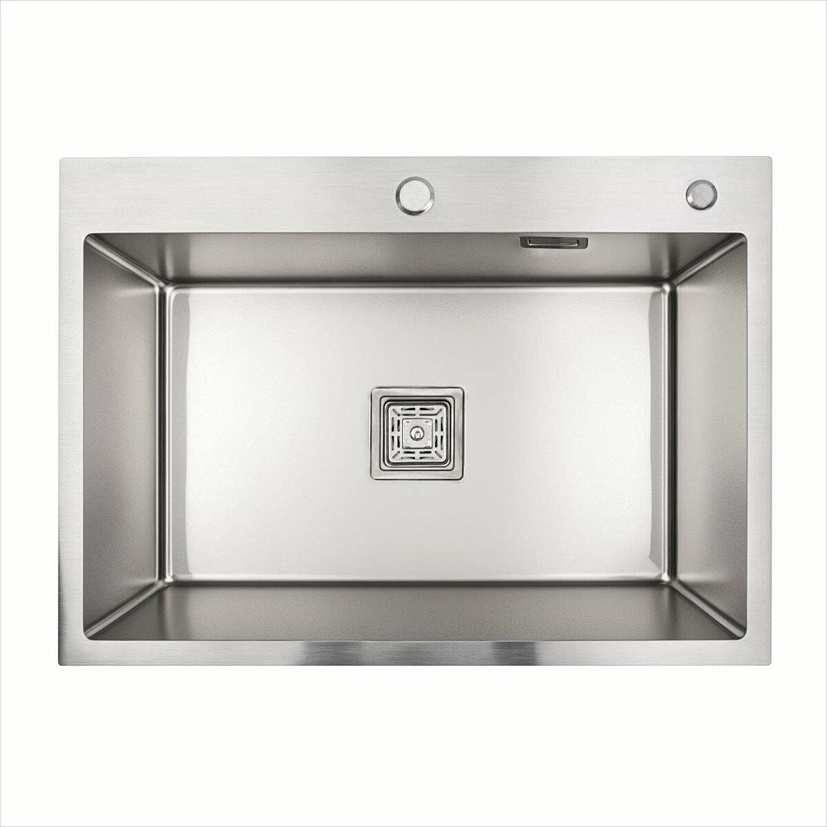 Мойка кухонная Platinum Handmade 70x50 HSB квадратный сифон 3,0/1,0 мм Нержавеющая сталь (SP000037022) Мойка кухонная Platinum Handmade 70x50 HSB квадратный сифон 3,0/1,0 мм Нержавеющая сталь (SP000037022)