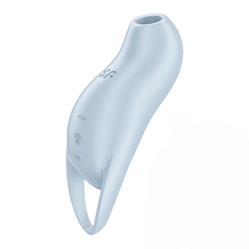 Вибратор вакуумный SatisfyerPocket Pro 1 13,9 см Голубой (51241)