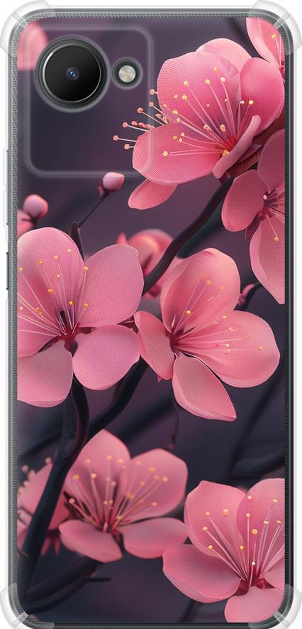 Чехол на Realme C30 Пурпурная сакура (6075sp-2700-42517)