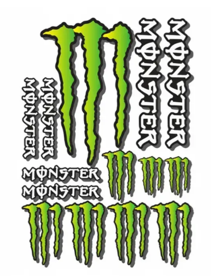 Наклейки Monster Energy 1 лист (2854303273)