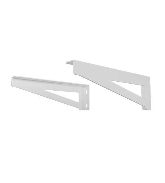 Комплект кронштейнов для моек KML-10 600х200 мм консольный настенного монтажа Белый (2833411441/К2099)