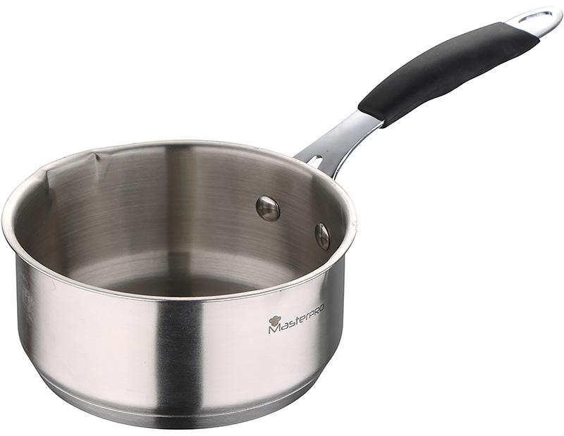 Ківш MasterPro Foodies з нержавіючої сталі з силіконовою накладкою Soft Touch 16 см 1,3 л