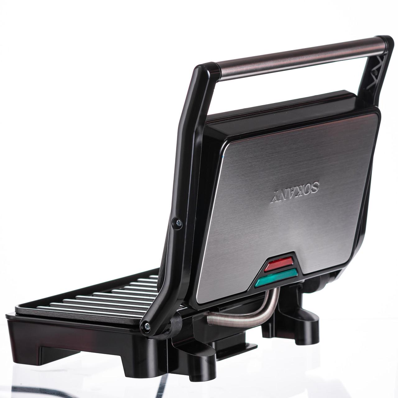 Электрогриль прижимной Sokany SK-223 с антипригарным покрытием 850 Вт (7401) - фото 9 Электрогриль прижимной Sokany SK-223 с антипригарным покрытием 850 Вт (7401) - фото 9