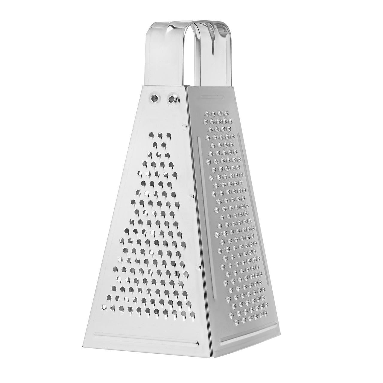 Терка конусная 20,5 см для овощей и фруктов 4-сторонняя из нержавеющей стали (1718661909) - фото 2 Терка конусная 20,5 см для овощей и фруктов 4-сторонняя из нержавеющей стали (1718661909) - фото 2