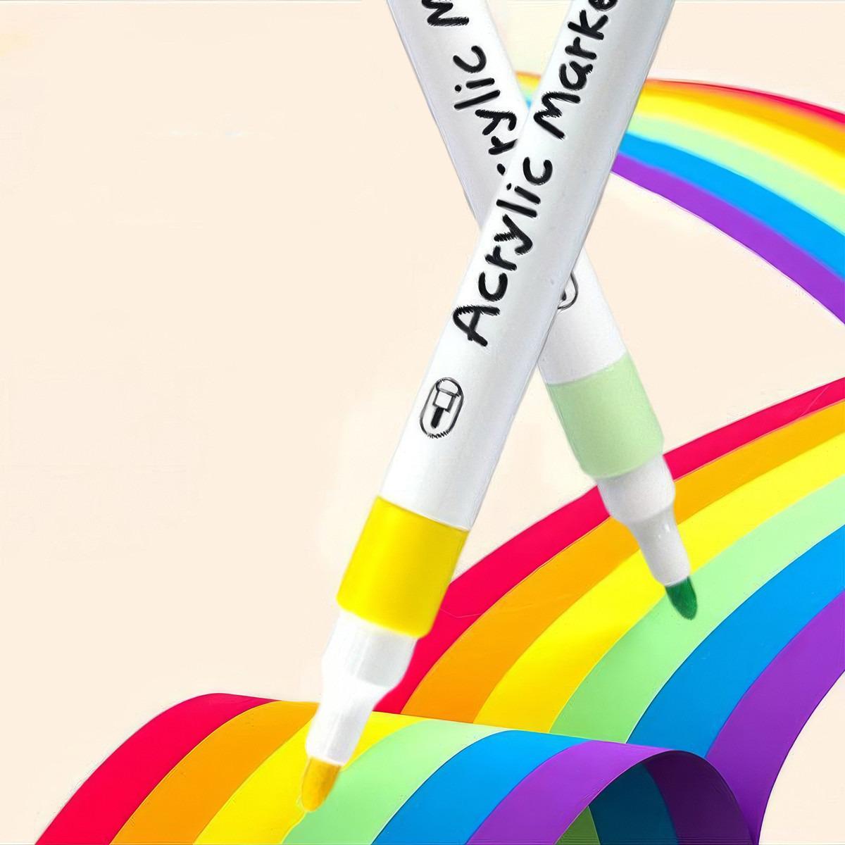 Набор маркеров акриловых Marker Acrylic Yulin Y-04-60 в кейсе 60 шт. (1010889-White-60) - фото 6 Набор маркеров акриловых Marker Acrylic Yulin Y-04-60 в кейсе 60 шт. (1010889-White-60) - фото 6