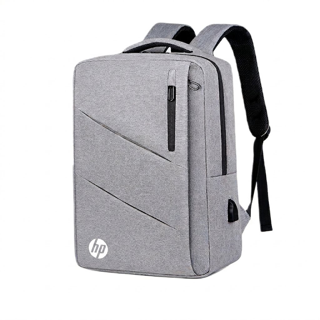 Рюкзак противоударный для ноутбука 15,6" HP водостойкий с USB-портом Серый (IBN051S2)