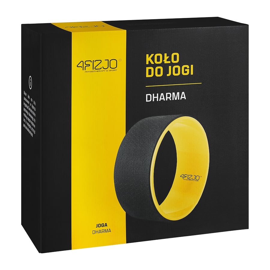 Колесо для йоги и фитнеса 4fizjo Dharma XXL Yellow (4FJ0131) - фото 4