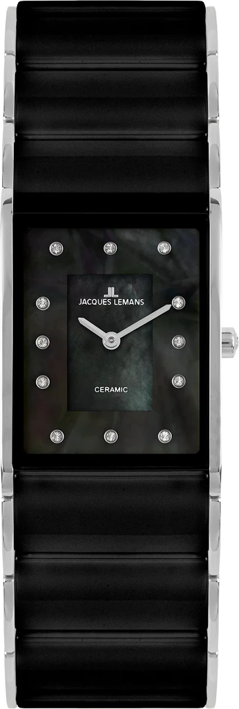 Наручные часы женские Jacques Lemans High-Tech Ceramic 1-1940F со стальным корпусом/сапфировым стеклом WR 50 м и перламутровым циферблатом Наручные часы женские Jacques Lemans High-Tech Ceramic 1-1940F со стальным корпусом/сапфировым стеклом WR 50 м и перламутровым циферблатом