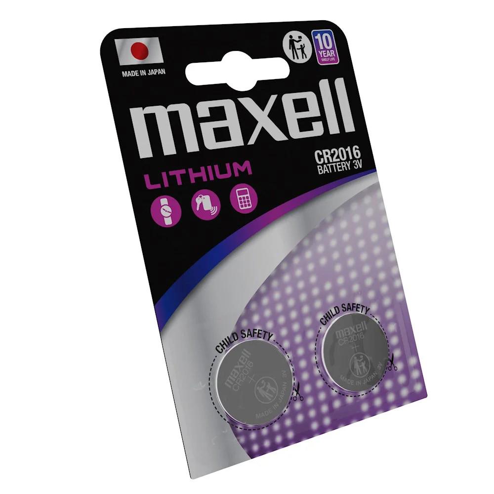 Батарейка литиевая Maxell CR2016 3V блистер 2 шт. - фото 2 Батарейка литиевая Maxell CR2016 3V блистер 2 шт. - фото 2