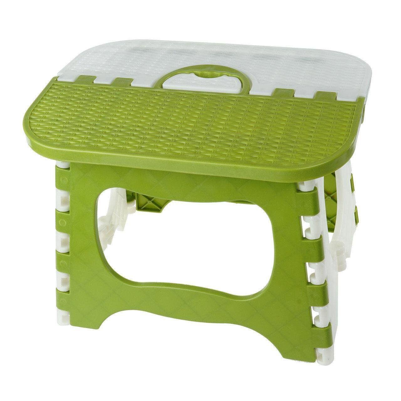 Табурет туристический раскладной Supretto до 90 кг Зеленый (2122308)