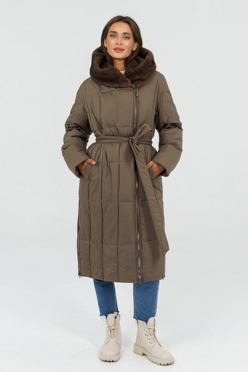 Пуховик-ковдра 71077 р. 50 Кавовий - фото 3