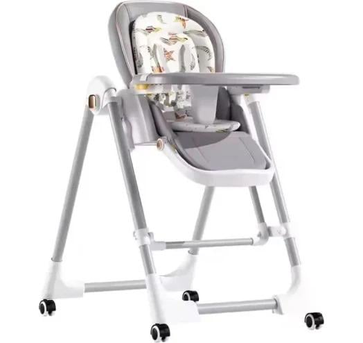 Стульчик для кормления BabyChair с регулируемой спинкой и столиком складной (3223)