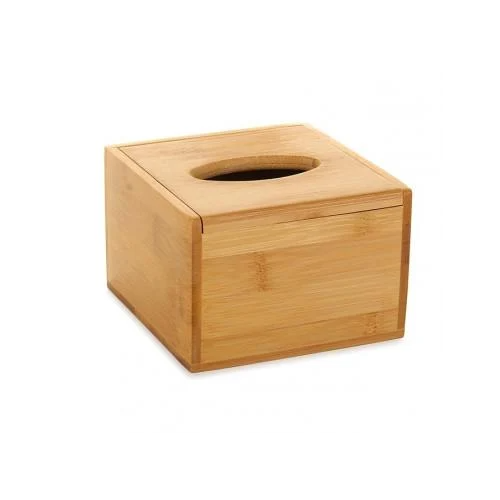 Серветница квадратная бамбуковая с крышкой Helios 12x12 см (2970)