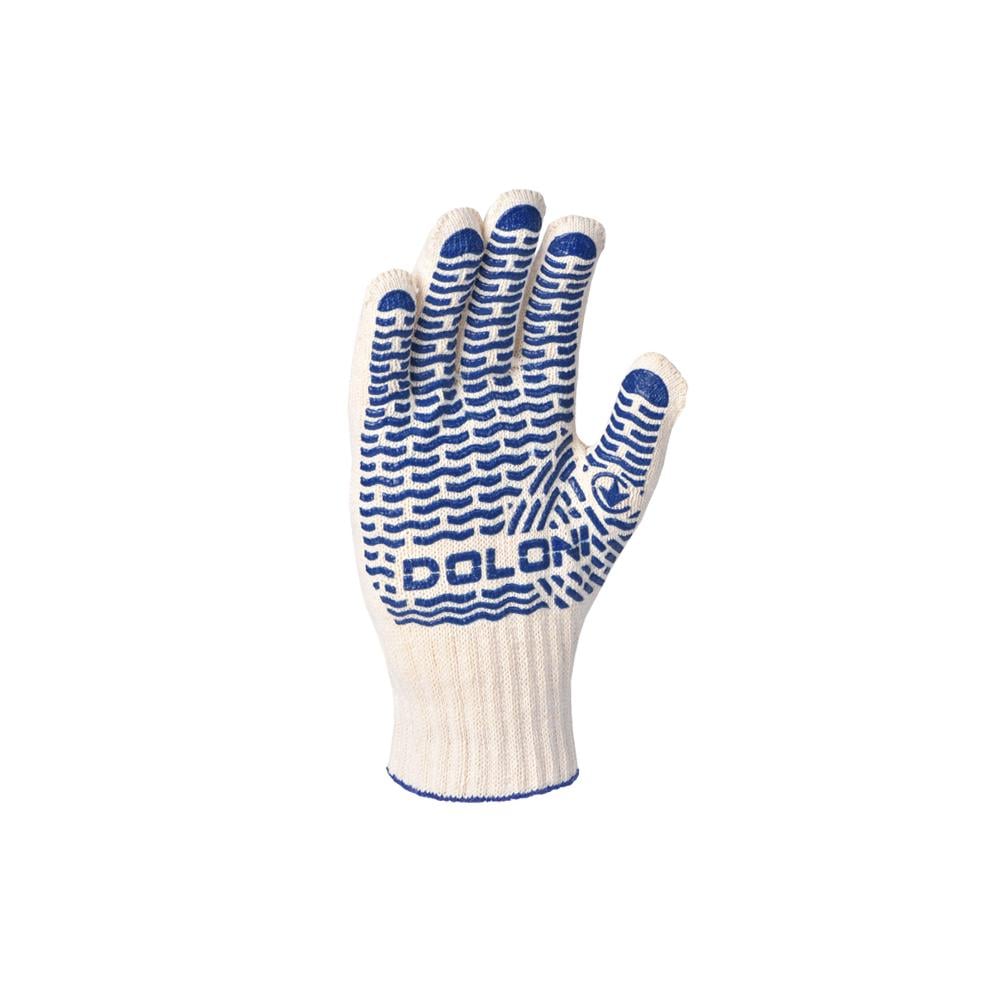 Перчатки Doloni Универсал 621 ПВХ-рисунок XL рабочие трикотажные Белый (21898)
