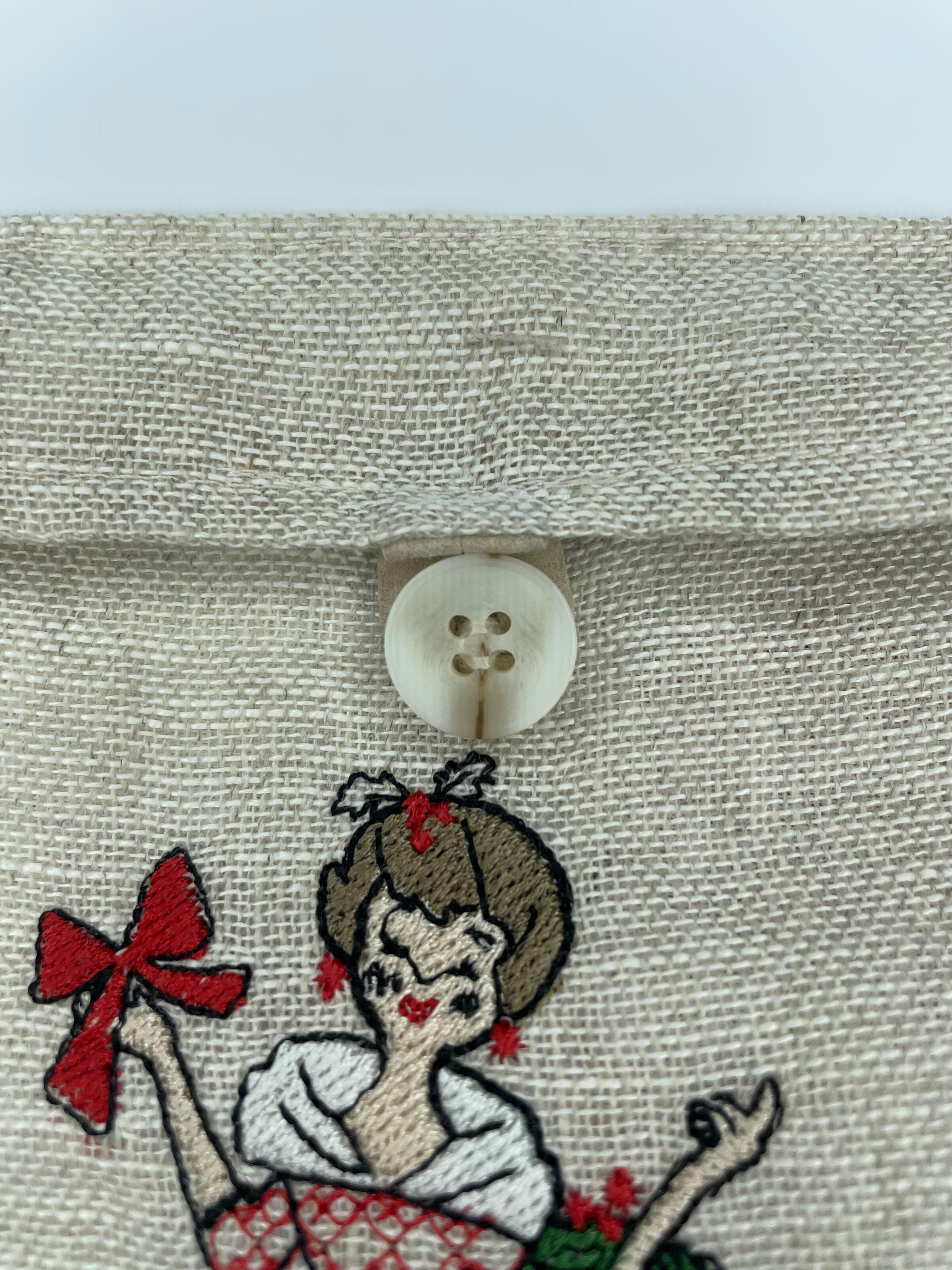 Подарочный мешочек с вышивкой Девочка с венчиком 15х20 см (30837163) - фото 4 Подарочный мешочек с вышивкой Девочка с венчиком 15х20 см (30837163) - фото 4