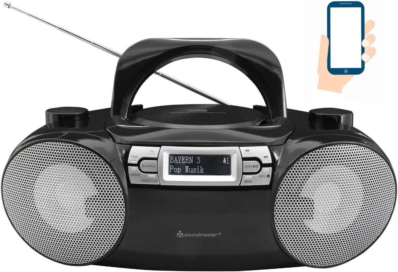 Бумбокс Soundmaster SCD8100SW DAB+ FM CD-MP3 USB Bluetooth Черный - фото 5