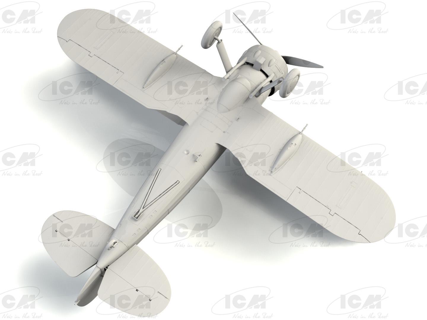 Сборная модель ICM Gloster Sea Gladiator Mk.II британский морской истребитель II СВ (32042) - фото 12