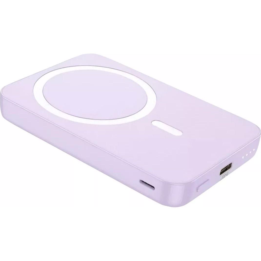 Внешний аккумулятор Hoco J109 Easy MagSafe 5000 mAh 20W Purple - фото 3