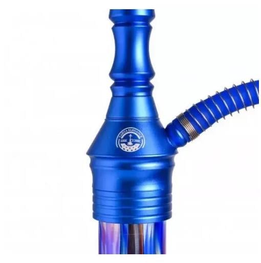 Кальян Yahya Nozzle Full Version нержавеющая сталь 58 см Синий (22665) - фото 2