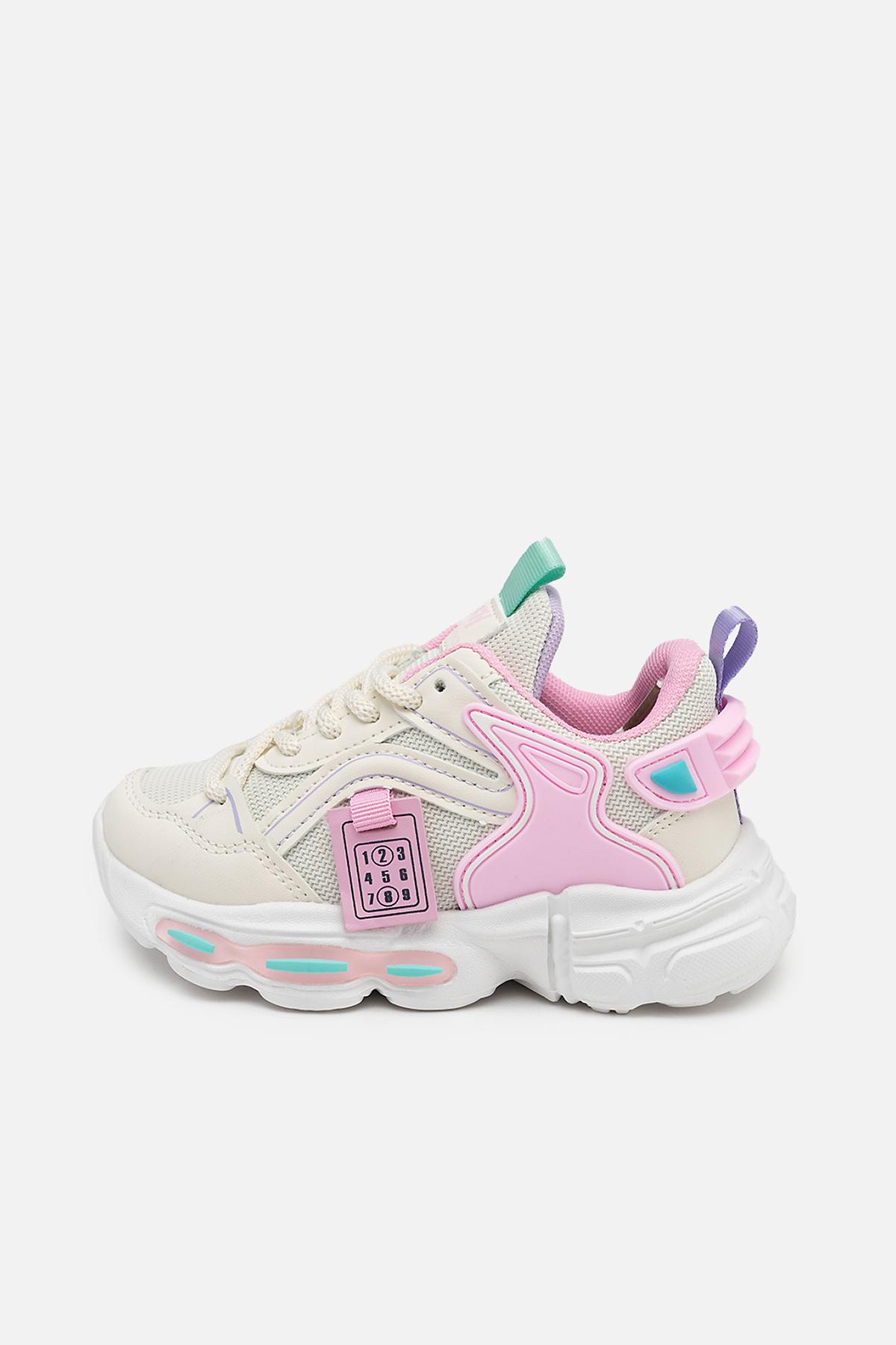 Кроссовки для девочки 27 см Бежевый (SKT000955863)