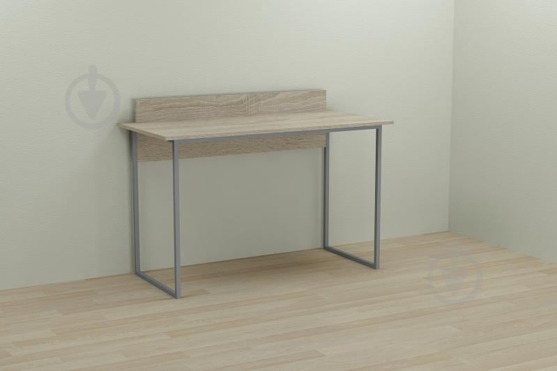 Компьютерный стол Ferrum-decor Скай 75x140x70 серый ДСП Дуб Сонома 16мм Компьютерный стол Ferrum-decor Скай 75x140x70 серый ДСП Дуб Сонома 16мм