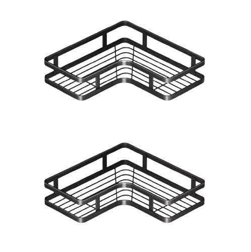 Полиця для ванної кутова Corner Shower Caddy 2 шт. Чорний (36857621)