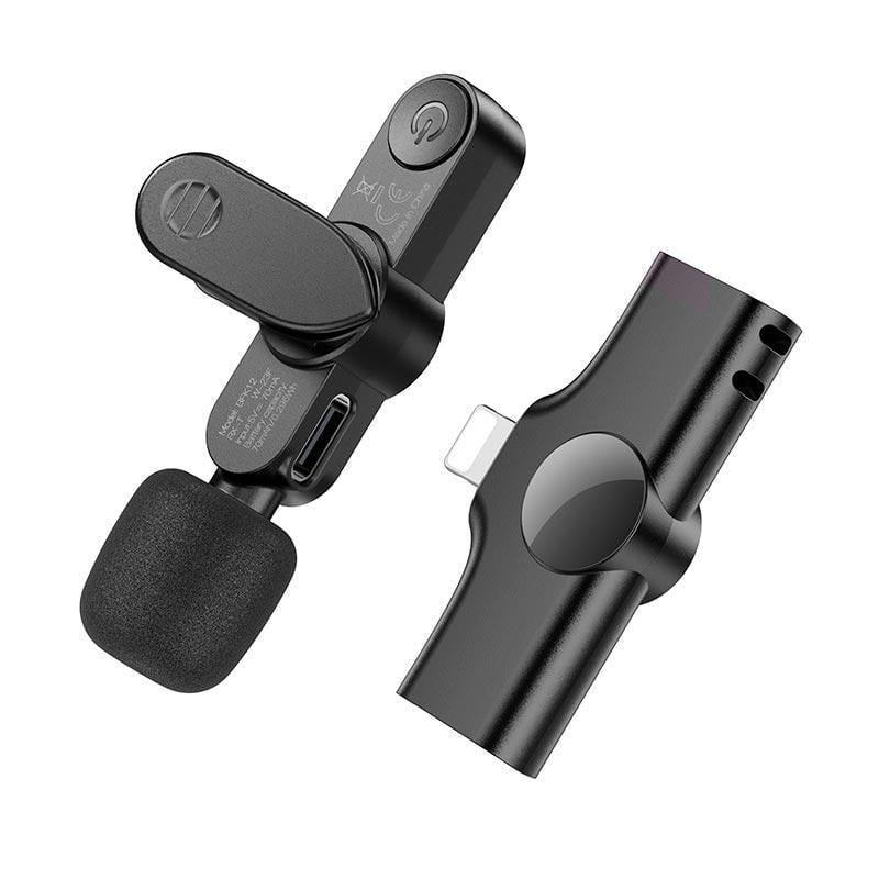Микрофон петличный Borofone BFK12 Lightning 2,4G Черный (594446) Микрофон петличный Borofone BFK12 Lightning 2,4G Черный (594446)