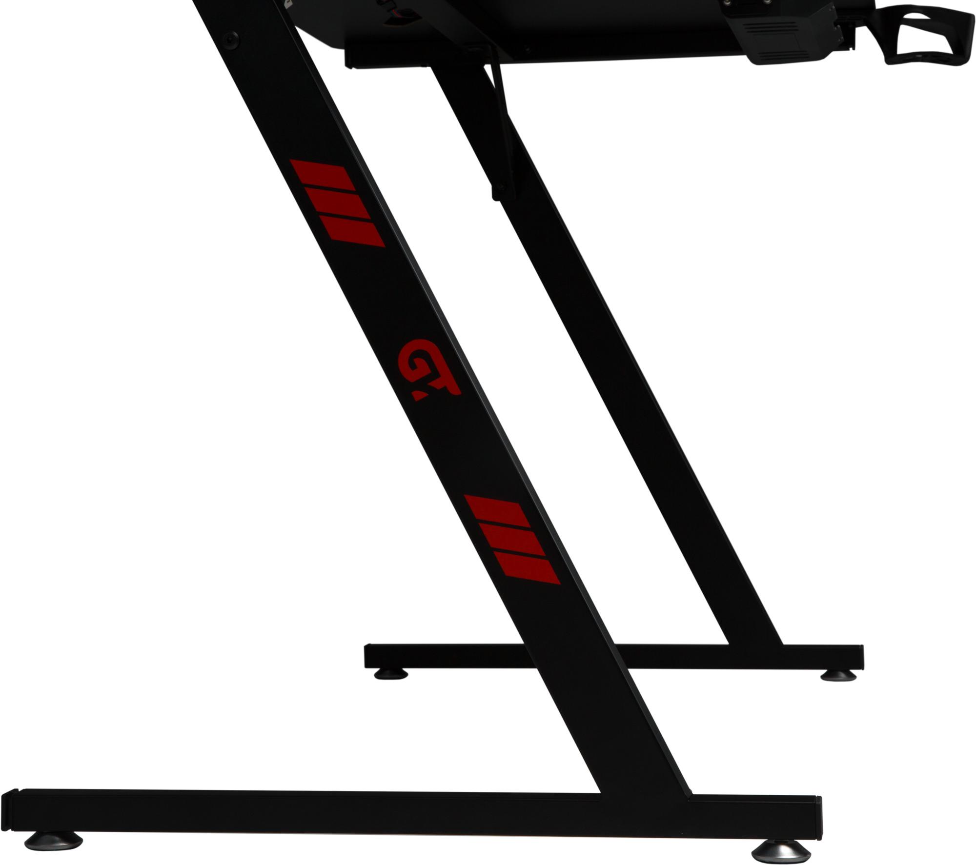 Компьютерный стол GT Racer T-1213 120x60x73 см Black (1518) - фото 16 Компьютерный стол GT Racer T-1213 120x60x73 см Black (1518) - фото 16