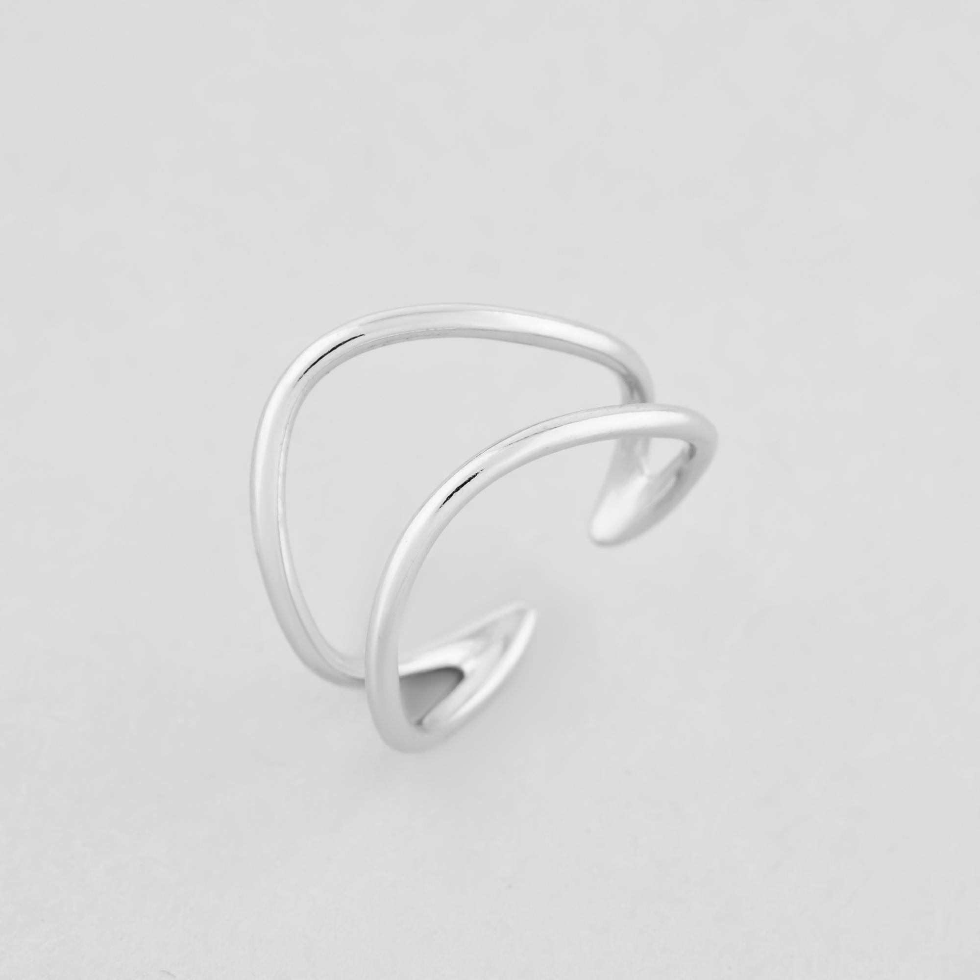 Серебряное кольцо Minimal Звук (13618)