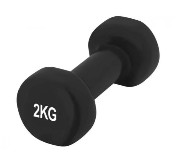 Гантель виниловая PowerPlay PP-4121 2 кг 1 шт. Черный (PP_4121_2kg)