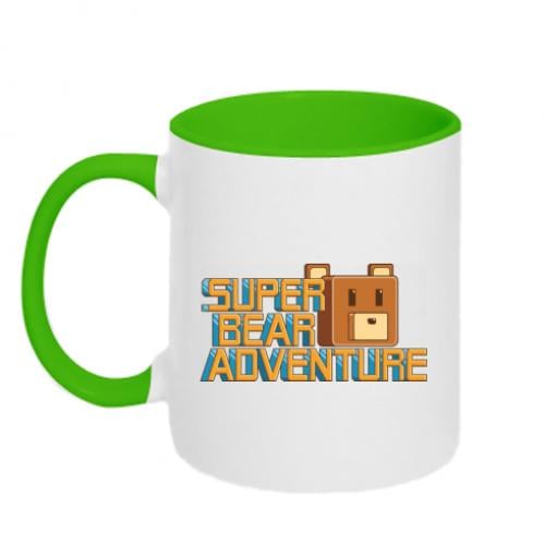 Кружка двухцветная Super Bear Adventure 320 мл Белый с салатовым (17961209-37-204682)