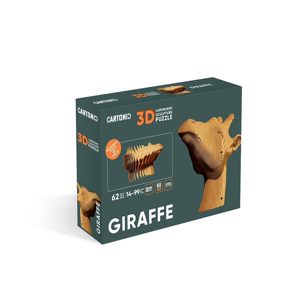 Конструктор картонный Cartonic 3D Puzzle Giraffe - фото 3