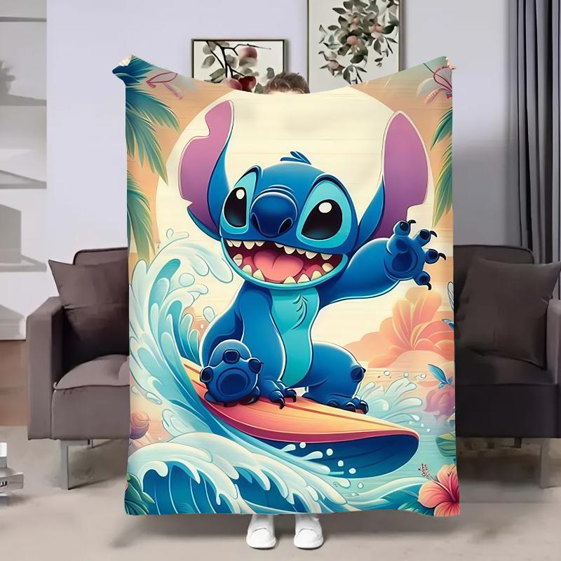 Плед плюшевый с 3D рисунком Стич Лето велюр 160х200 см (14787А) Плед плюшевый с 3D рисунком Стич Лето велюр 160х200 см (14787А)